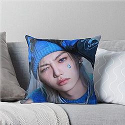 Lee Felix Stray Kids JTearer TEASER IMAGE SKZ kpop ot8 Throw Pillow
