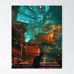 Stray Game Cat Artwork Poster