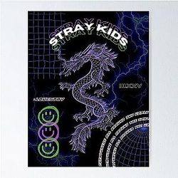 Stray Kids - III.XXV - Dragon Design Poster
