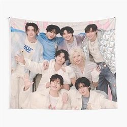 Stray Kids SKZ pink cute happy ot8 Tapestry