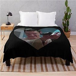Stu Macher Ghostface Heart in Color Throw Blanket