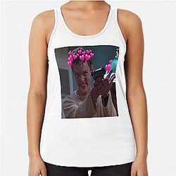 I just love Stu Macher Racerback Tank Top