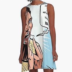 Stu Macher Scream Movie Comic Adaptation Panel Art A-Line Dress