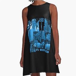 Stu Macher Liver Alone A-Line Dress