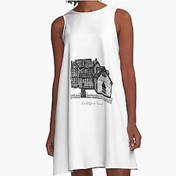 In Woodsboro, the home of Stu Macher A-Line Dress