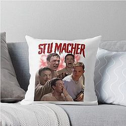 Stu Macher Throw Pillow