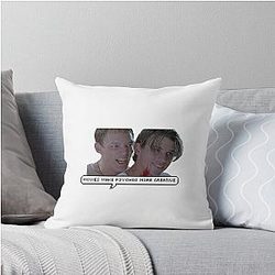 Scream Billy Loomis and Stu Macher Movies Make Psychos More Creative Quote Print Throw Pillow