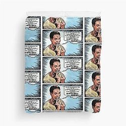 Stu Macher Scream Movie Comic Adaptation Panel Art Duvet Cover