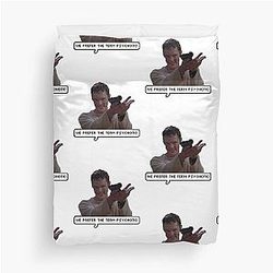 Stu Macher - We Prefer The Term Psychotic Print Duvet Cover
