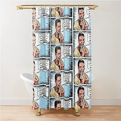 Stu Macher Scream Comic Adaption Panel Art Shower Curtain
