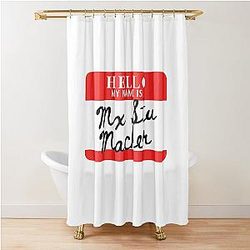 Hello, my name is Mx Stu Macher Shower Curtain