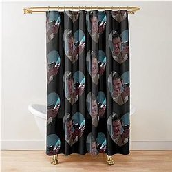 Stu Macher Ghostface Heart in Color Shower Curtain