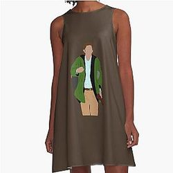 Cousin Greg Succession Character Print TV Show A-Line Dress
