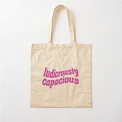 Ludicrously Capacious Succession Quote Cotton Tote Bag