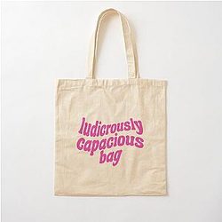 Ludicrously Capacious Cotton Tote Bag Succession Quote