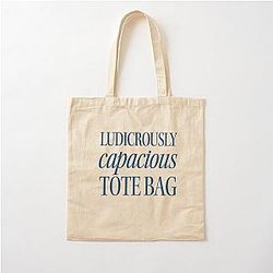 Ludicrously Capacious Succession Blue Cotton Tote Bag