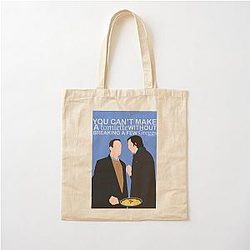 Tom and Greg from Succession Poster Cotton Tote Bag