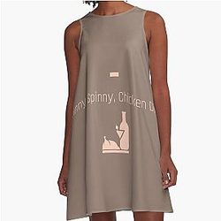 Succession - Spinny Chicken A-Line Dress