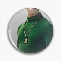 Kendall Roy Succession Green Turtle Neck Pin