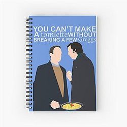 Tom and Greg from Succession Poster Notebook