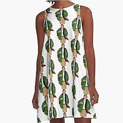 Cousin Greg Succession Character Print TV Show Minimalist A-Line Dress