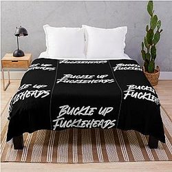 Succession Roman Roy Buckle up Throw Blanket