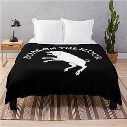 Boar on the Floor Throw Blanket