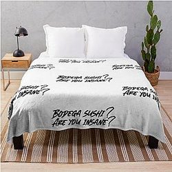 Succession Tom Wambsgans Bodega Sushi Are you insane Throw Blanket