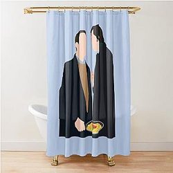 Tom and Greg from Succession Shower Curtain