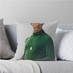 Kendall Roy Succession Green Turtle Neck Pillow