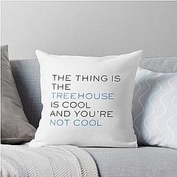 The treehouse is a cool Succession Kendall Roy pillow