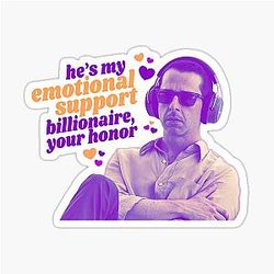 Kendall Roy - Emotional Billionaire - Succession Fan Art Sticker