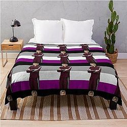 Asexual Sue Sylvester Throw Blanket