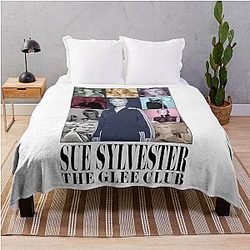 Sue Sylvester Taylor Swift Eras Throw Blanket