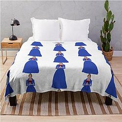 Sue Sylvester Wedding Dress Glee Throw Blanket