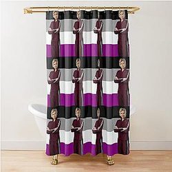 Asexual Sue Sylvester Shower Curtain