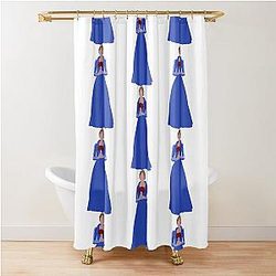 Sue Sylvester Wedding Dress Glee Shower Curtain
