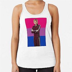 Bisexual Sue Sylvester Racerback Tank Top