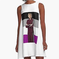 Asexual Sue Sylvester A Line Dress