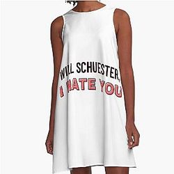 Will Schuester I Hate You Glee Meme Funny Glee Quote Sue Sylvester A Line Dress