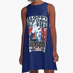 Sue Sylvester Presidential Candidate Jane Lynch Tv Show Funny A-Line Dress