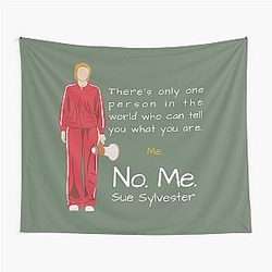 Sue Sylvester Quote Iconic Glee Dialogue Fan Art Tapestry with Kurt
