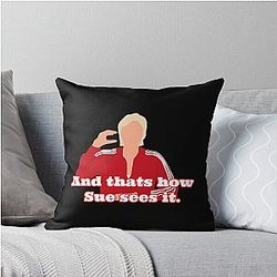 Sue Sylvester Throw Pillow