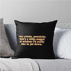 Sue Sylvester Glee Nugget of Wisdom Throw Pillow