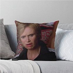 Sue Sylvester Horrified Pillow