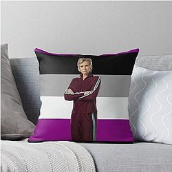 Asexual Sue Sylvester Throw Pillow