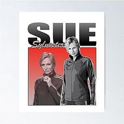 Sue Sylvester Glee TV Show Retro Design Poster