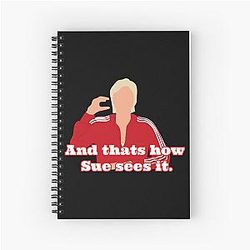 Sue Sylvester Spiral Notebook