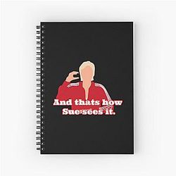 Sue Sylvester Spiral Notebook