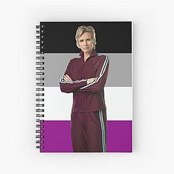 Asexual Sue Sylvester Spiral Notebook